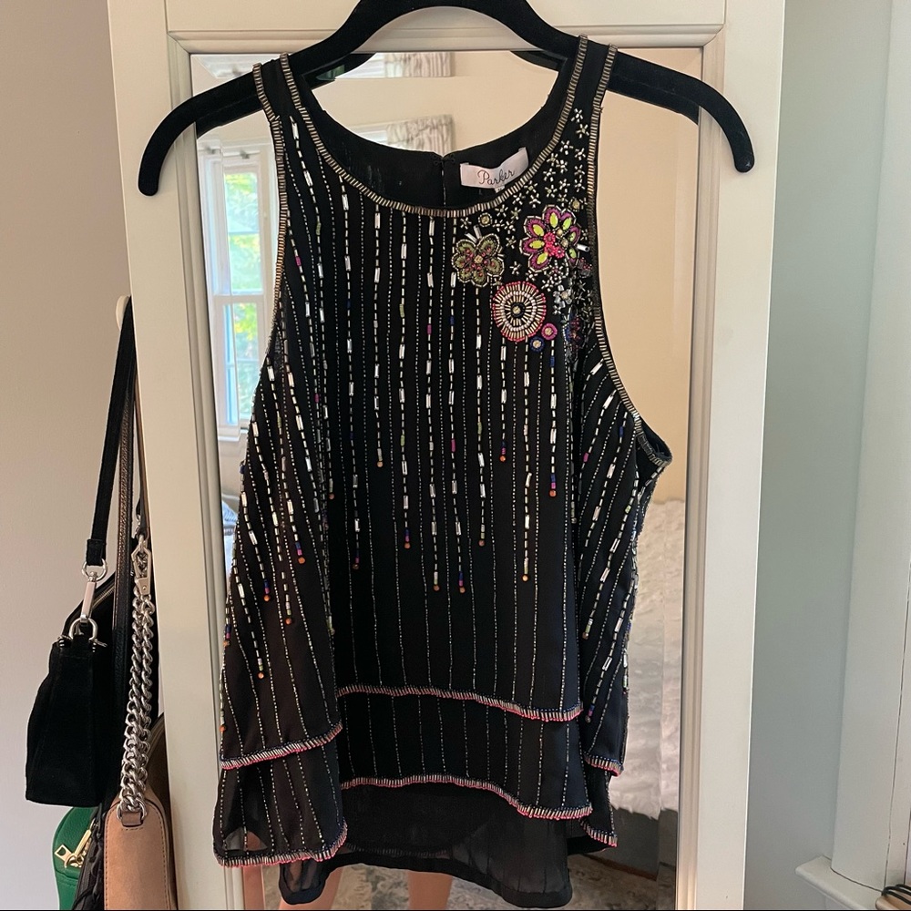 NWT Parker Beaded Top